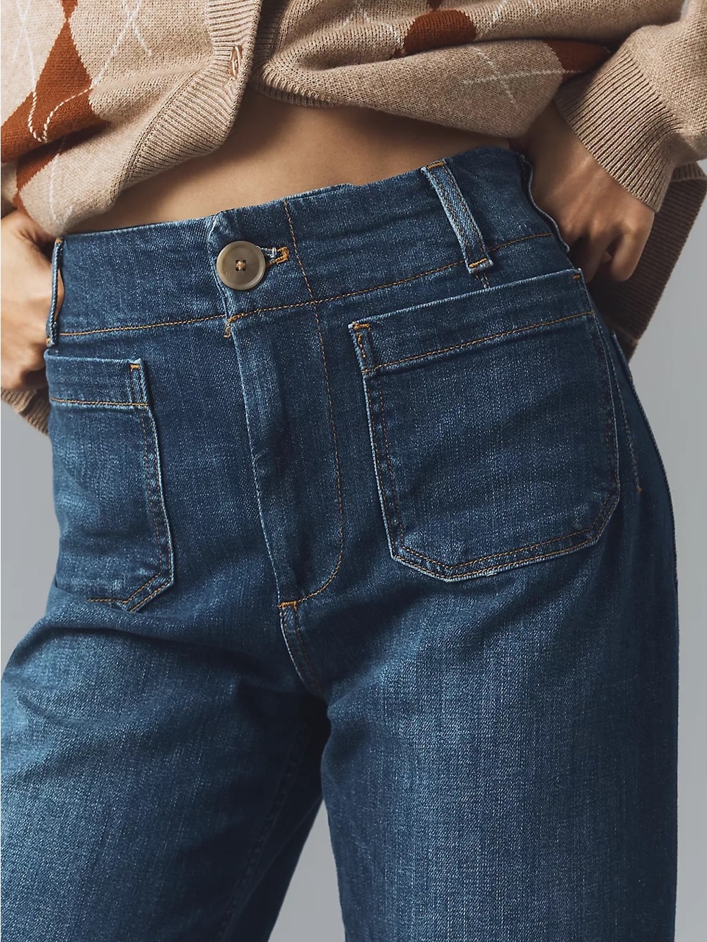 Maeve Colette High-Rise Wide-Leg Cropped Jeans Anthropologie (J3) - Picture 5 of 9